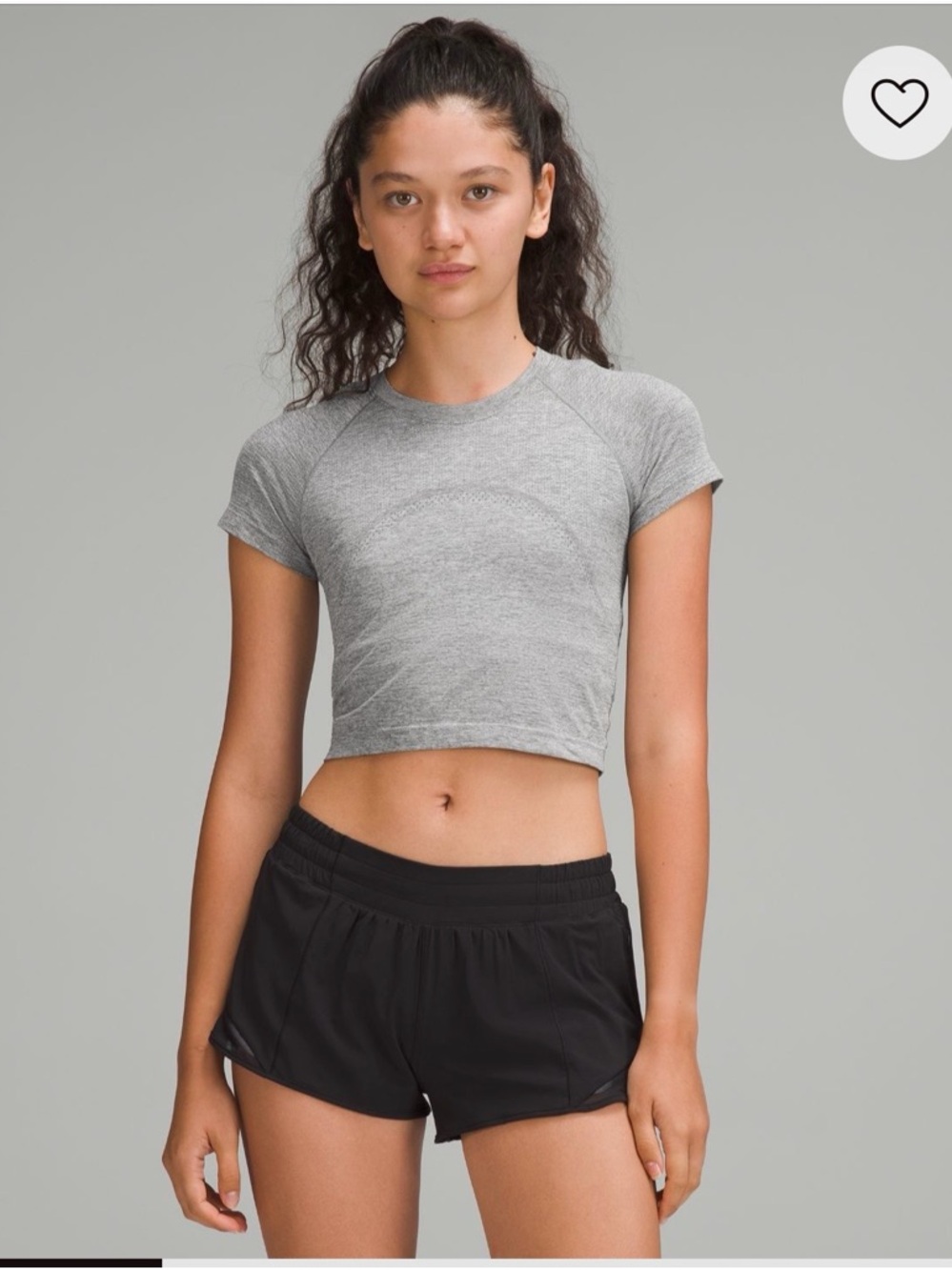 Lululemon Swiftly Tech Cropped Top 2.0